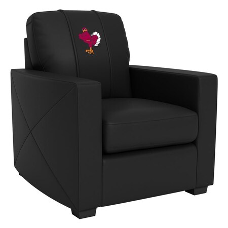 Dreamseat Silver Club Chair with Virginia Tech Hokies Stand Logo XZ7759002CHCDBK-PSCOL13226